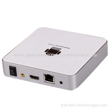 Android 4.0 Media HD 1080P Smart TV Box with WIFI, HDMI + USB + RJ45 Interface